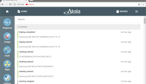 Atola-TaskForce-dashboard