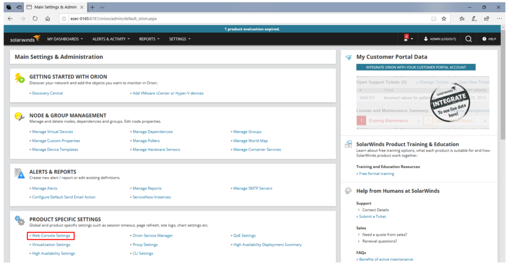 SolarWinds Network Performance Monitor