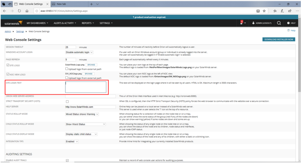 SolarWinds Network Performance Monitor