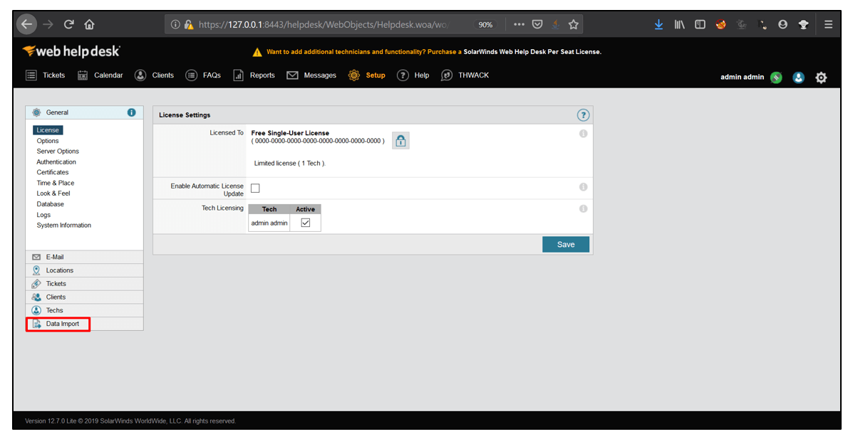 solarwinds web help desk