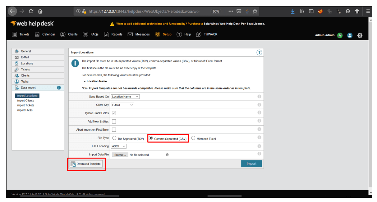 solarwinds web help desk