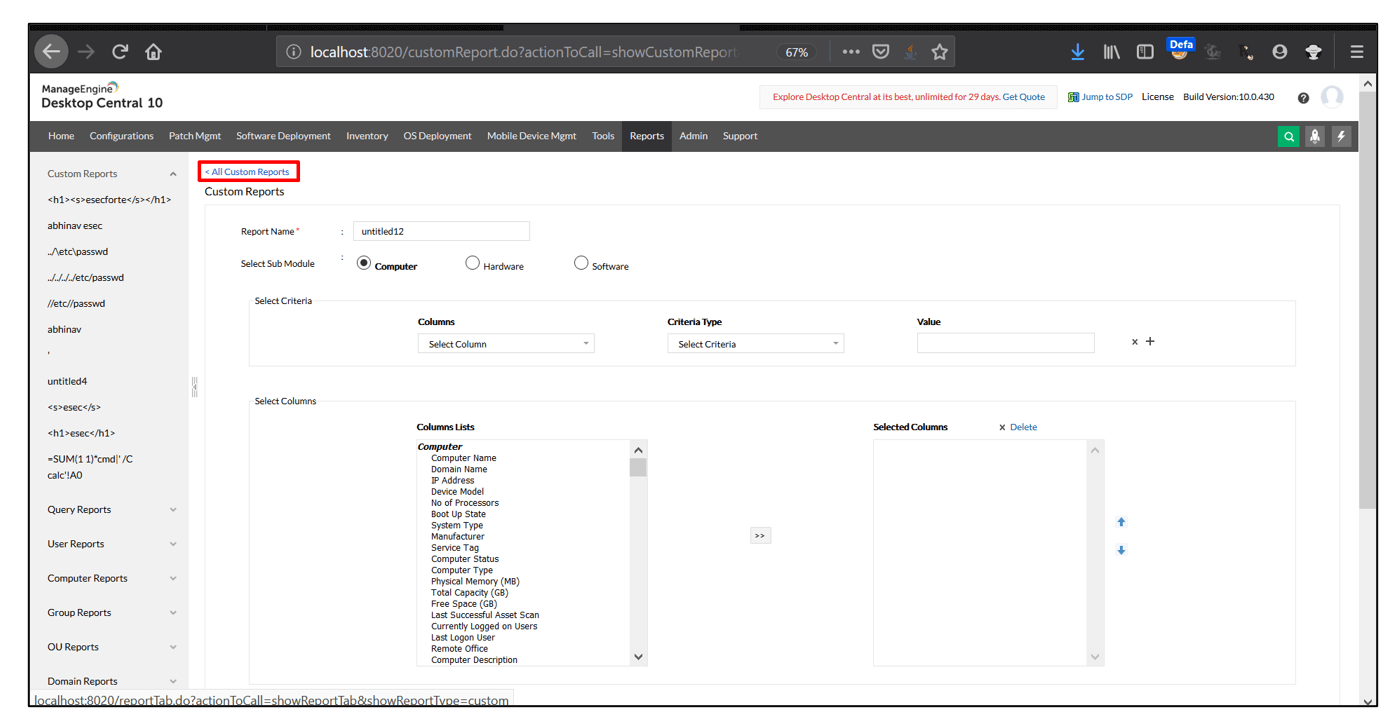 Manage Engine DesktopCentral