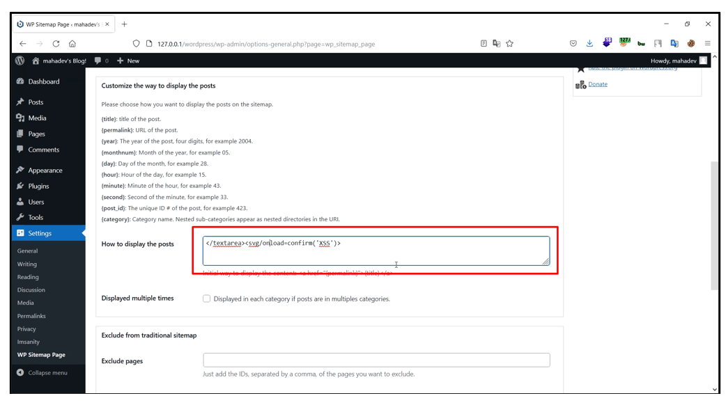 Stored Cross-Site Scripting