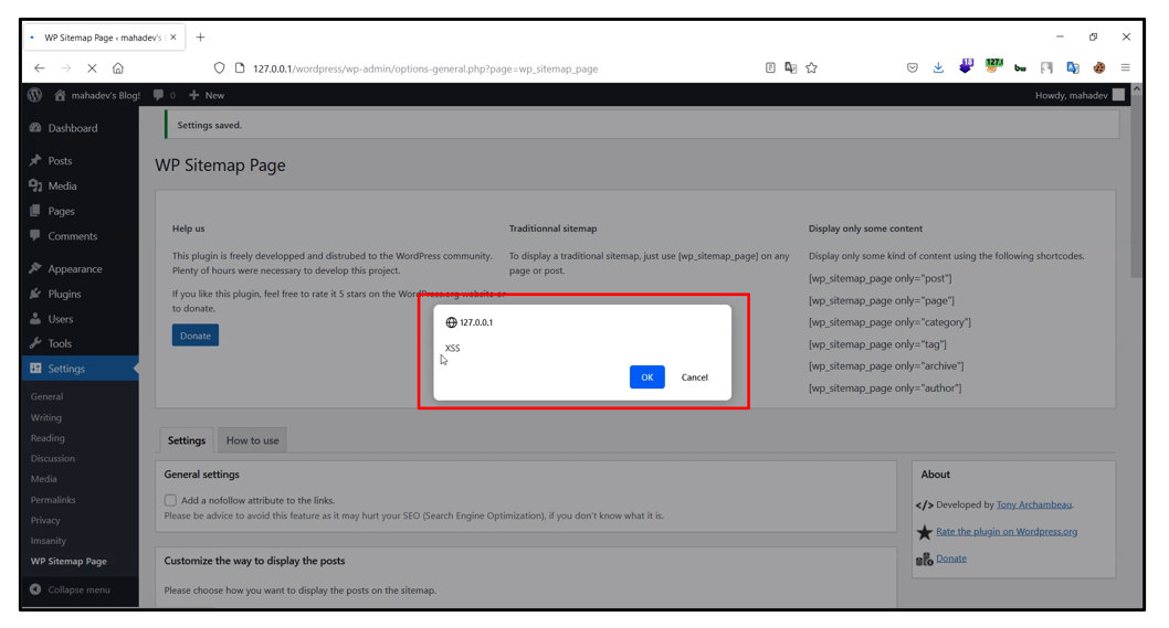 Stored Cross-Site Scripting