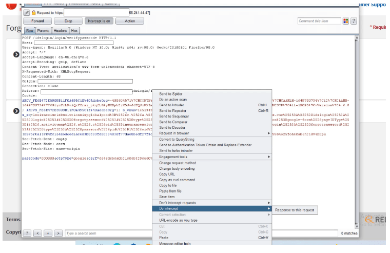 Capture the request on the burp-suite and intercept the request and send it to the response to the request.